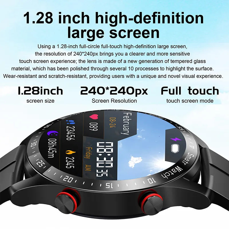Smart Watches Bluetooth Call Watch Men Waterproof Sport Fitness Tracker Weather Display Man Smartwatc