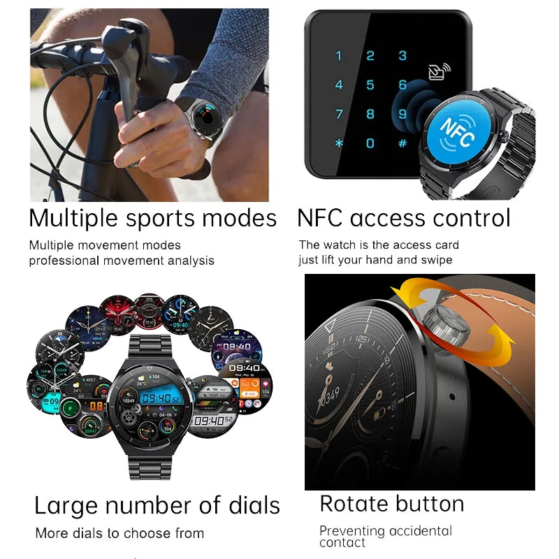 Smart Watchesi Pro Watch Men AMOLED 390390 HD Screen Heart Rate Bluetooth Call IP68 Waterproof SmartWatch
