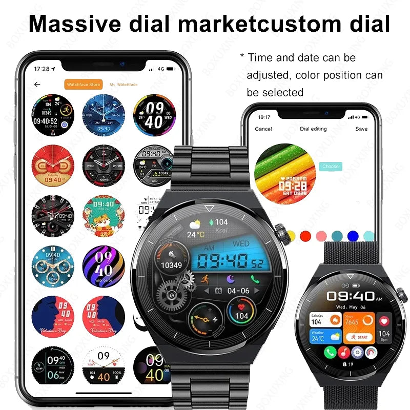 Smart Watchesi Pro Watch Men AMOLED 390390 HD Screen Heart Rate Bluetooth Call IP68 Waterproof SmartWatch