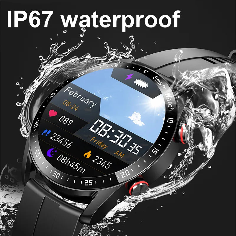 Smart Watches Bluetooth Call Watch Men Waterproof Sport Fitness Tracker Weather Display Man Smartwatc