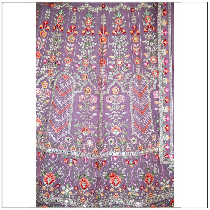 Light Purple color Sequence Embroidery work Designer Lehenga Choli for Wedding Function