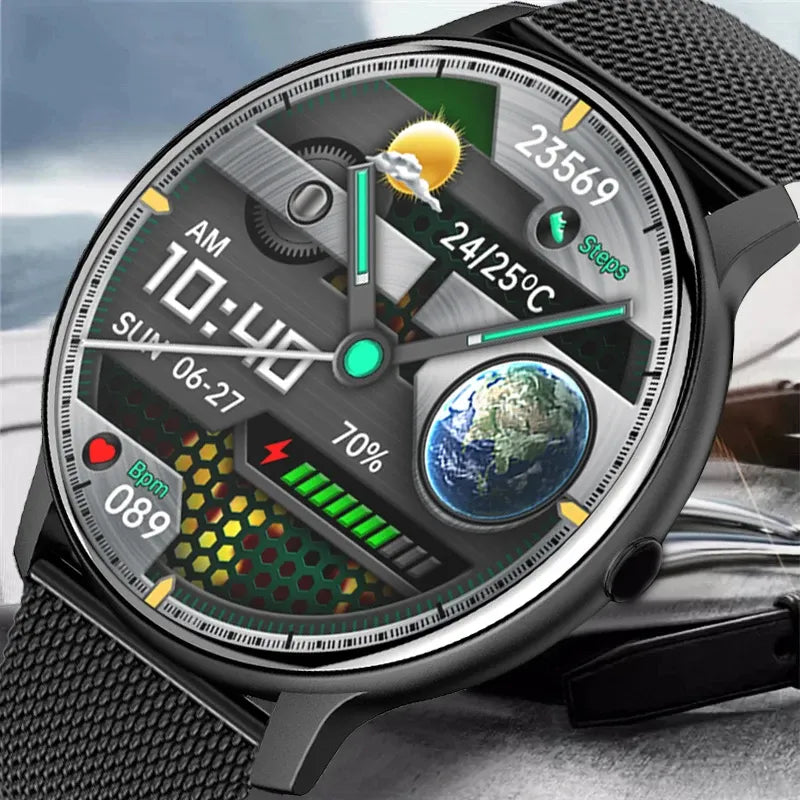 GEJIAN Watches Smart Men Full Touch Screen Sport Fiess Watch IP67 Waterproof Bluetooth Call for Apple Android Smartwatch Women watch