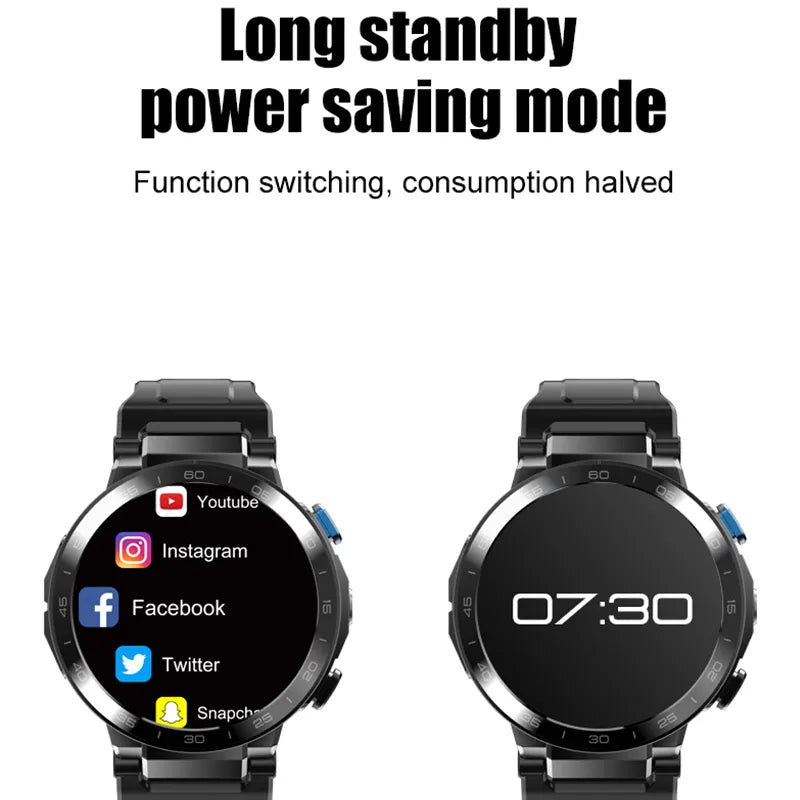 Newest 4G Smart Watch Phone 1080mAh 6GB+128GB Large Memory hd Cameras Smartwatch Support SIM Card GPS Sports Heart Rate Tracker