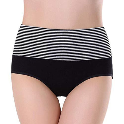 Women's Cotton High Waist Panty - MultiColor | Pack of 6