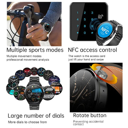 Smart Watchesi Pro Watch Men AMOLED 390390 HD Screen Heart Rate Bluetooth Call IP68 Waterproof SmartWatch
