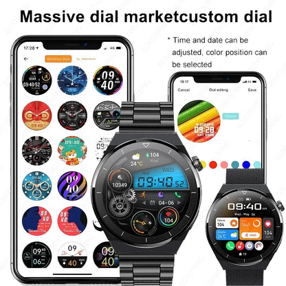 Smart Watchesi Pro Watch Men AMOLED 390390 HD Screen Heart Rate Bluetooth Call IP68 Waterproof SmartWatch