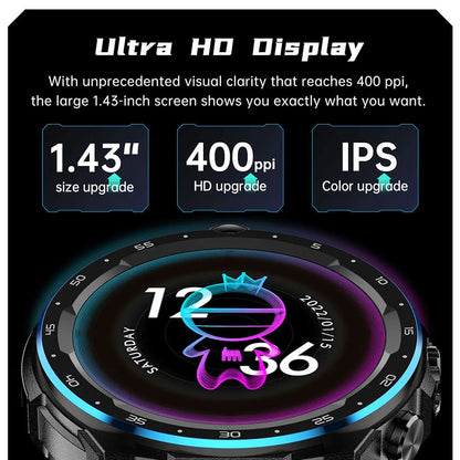 6GB+128GB dual chip dual system 4G SIM card call WIFI global positioning system tracker dual camera video call smartwatch phone
