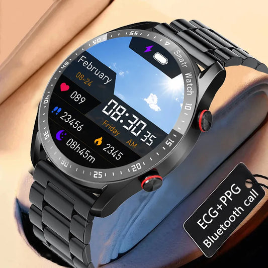 Smart Watches Bluetooth Call Watch Men Waterproof Sport Fitness Tracker Weather Display Man Smartwatc