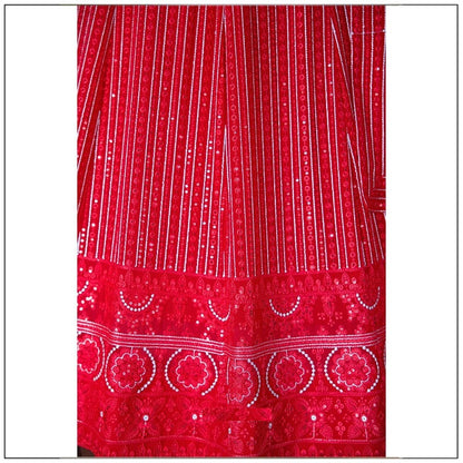 Red color Real Mirror Embroidery work Designer Lehenga Choli for Wedding Function