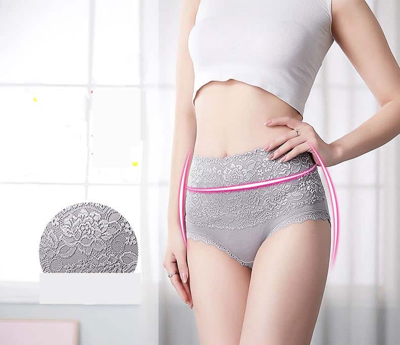 New Design Elastic Ladies Panties High Waist Sexy Panties - Multicolor (Pack of 6)