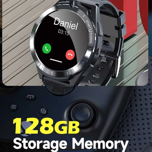 Android 2022 11 4g phone watch Chip Smart Watch 6G RAM 128G Adults GPS 5G WiFi 8MP 2 Cameras Men Smartwatch Dual System