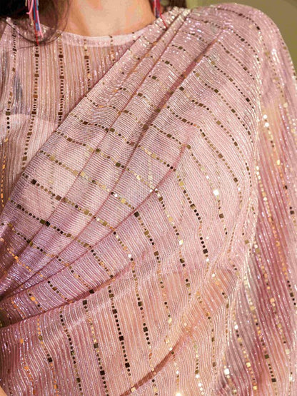 Embellished Sequinned Ready to Wear Saree