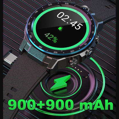 6GB+128GB dual chip dual system 4G SIM card call WIFI global positioning system tracker dual camera video call smartwatch phone