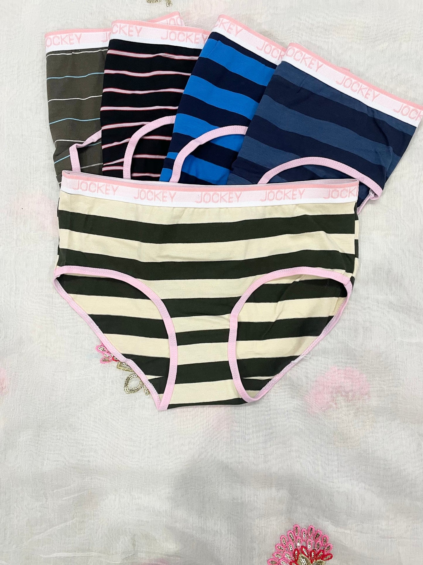 Women's JockeyFashion Stripes Panties | Solid Colors | Multicolor