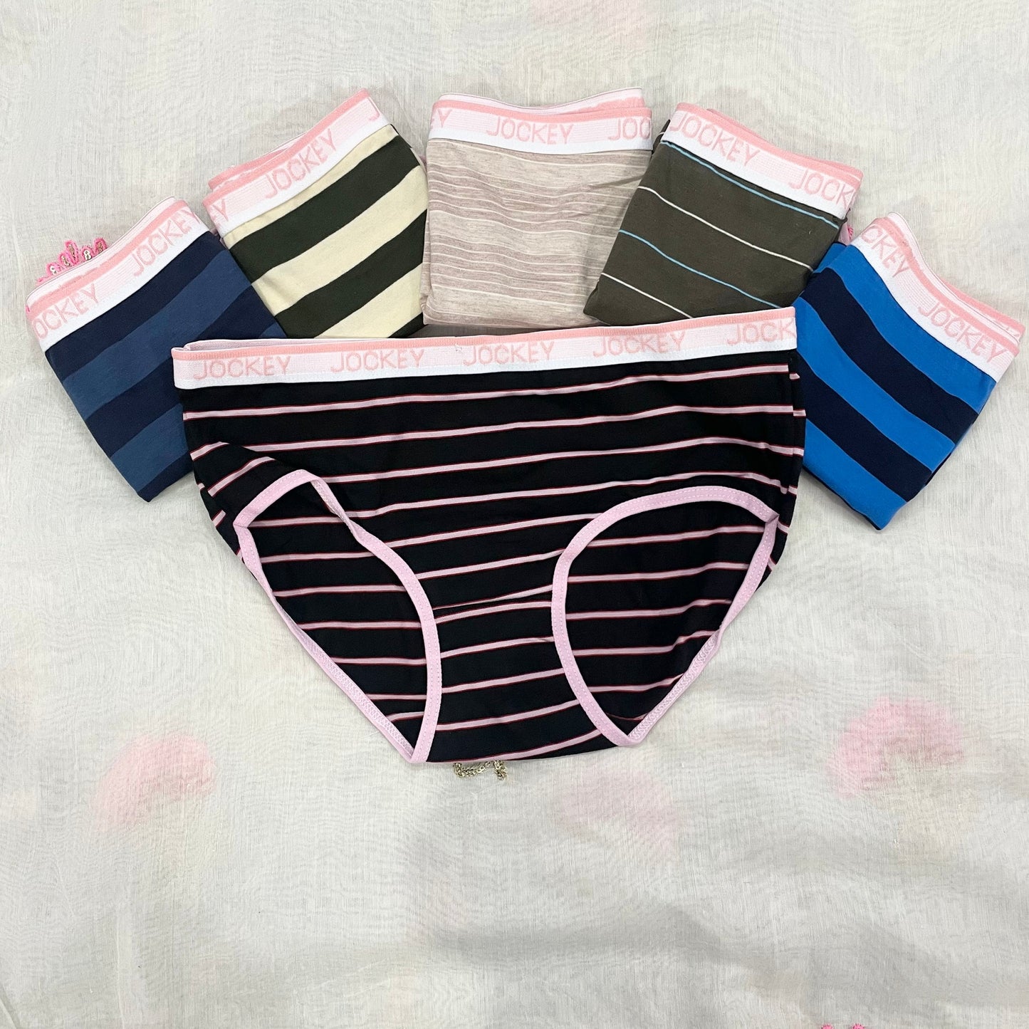 Women's JockeyFashion Stripes Panties | Solid Colors | Multicolor